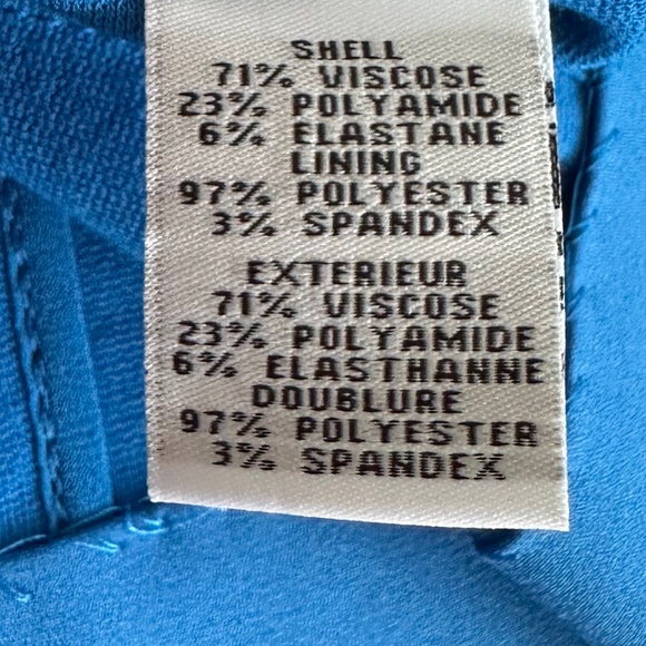 Diane Von Furstenberg Cameroon Stretch Jersey Mini Skirt Electric Blue Size 8 - Picture 10 of 14